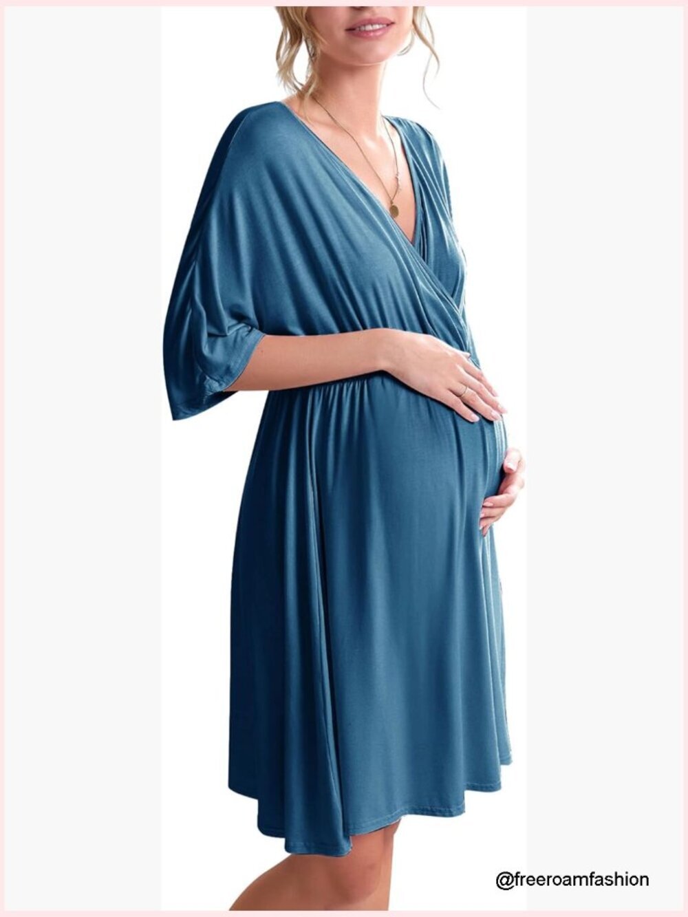 Maternity Nursing Nightgown Labor Delivery Hospital Gown Sleepwear